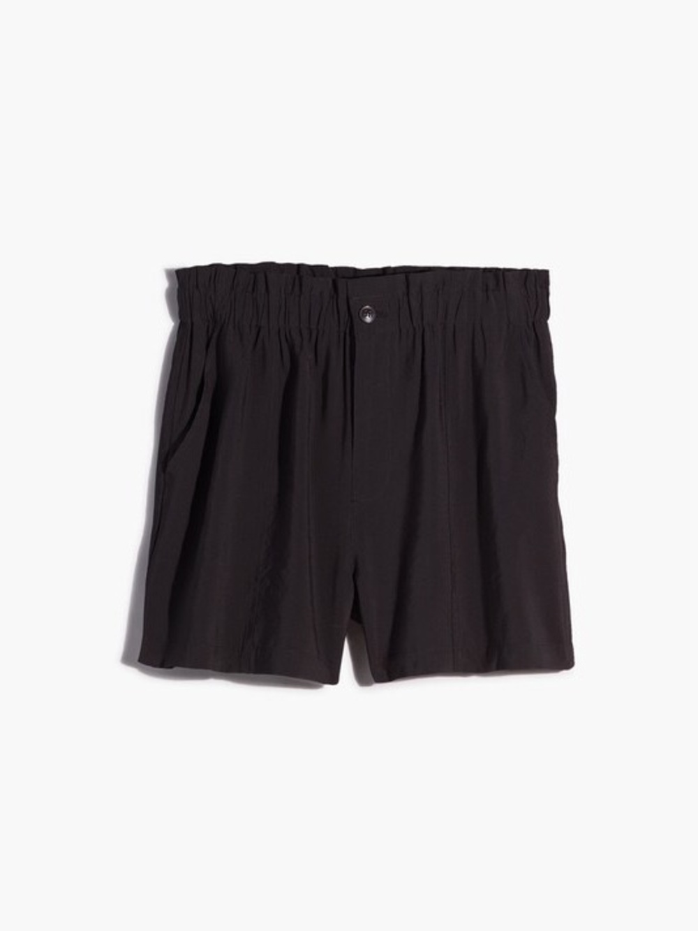 Madewell Seamed Pull-On Paperbag Shorts in Softdrape Tencel